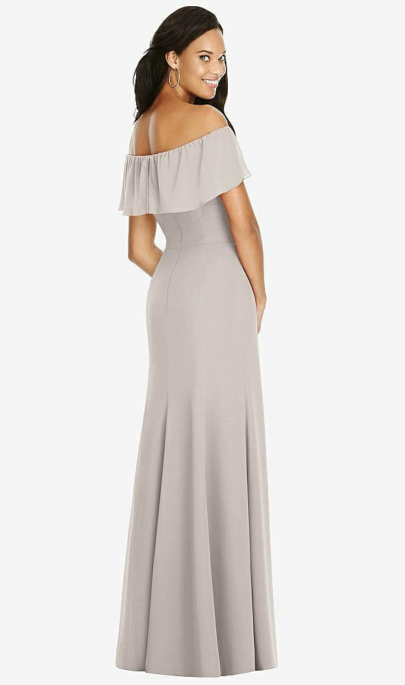 Back View - Taupe Social Bridesmaids Dress 8182