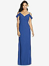 Front View Thumbnail - Classic Blue Social Bridesmaids Dress 8183