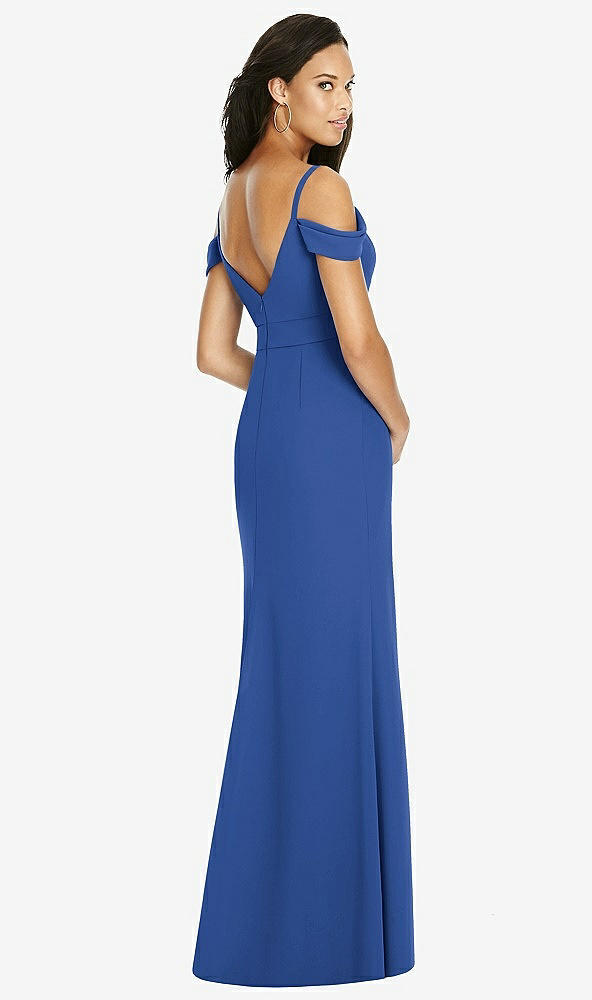 Back View - Classic Blue Social Bridesmaids Dress 8183