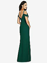 Rear View Thumbnail - Hunter Green Social Bridesmaids Dress 8183