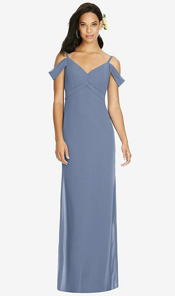 Front View - Larkspur Blue Social Bridesmaids Dress 8183