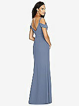 Rear View Thumbnail - Larkspur Blue Social Bridesmaids Dress 8183