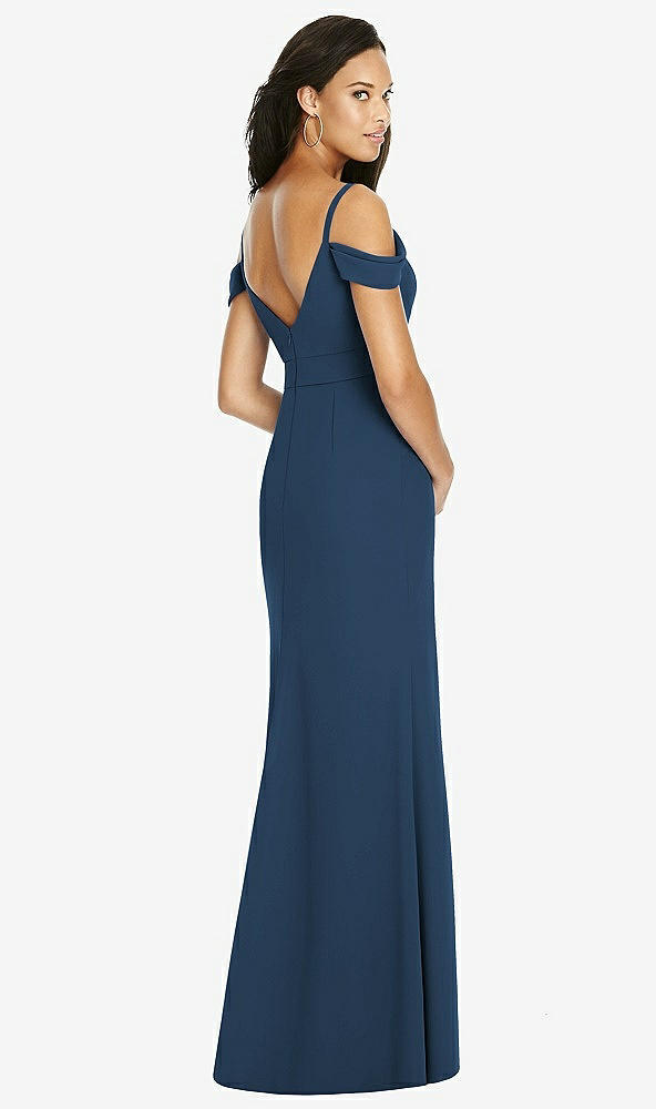 Back View - Sofia Blue Social Bridesmaids Dress 8183