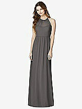 Front View Thumbnail - Caviar Gray Bella Bridesmaids Dress BB100