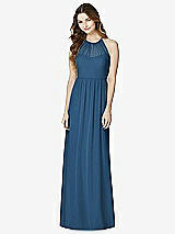 Front View Thumbnail - Dusk Blue Bella Bridesmaids Dress BB100