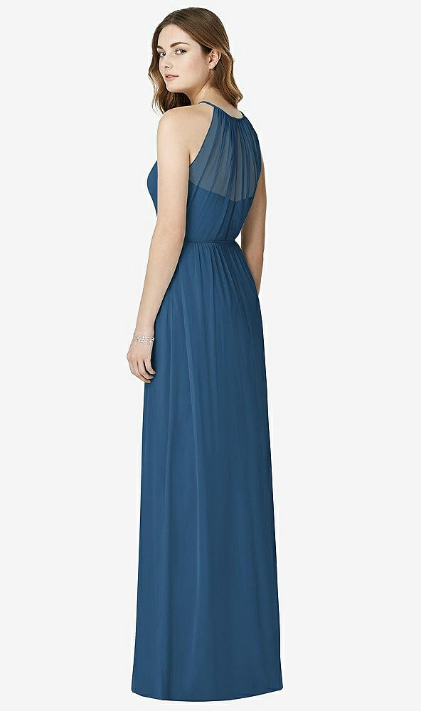 Back View - Dusk Blue Bella Bridesmaids Dress BB100