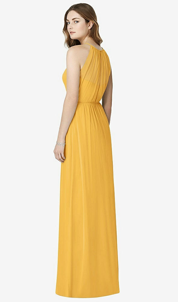 Back View - NYC Yellow Bella Bridesmaids Dress BB100