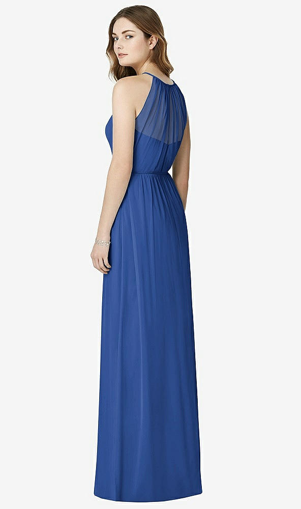 Back View - Classic Blue Bella Bridesmaids Dress BB100