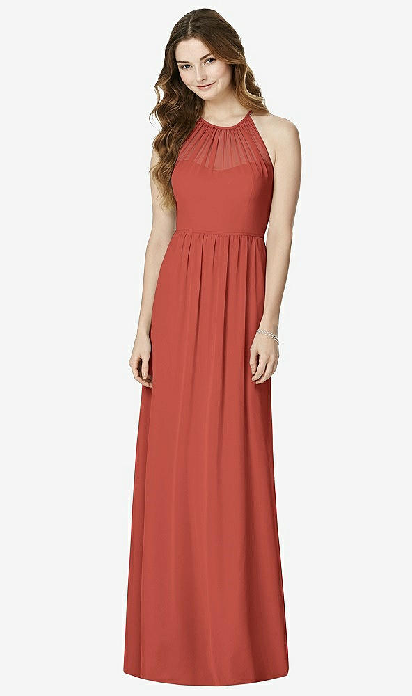 Front View - Amber Sunset Bella Bridesmaids Dress BB100