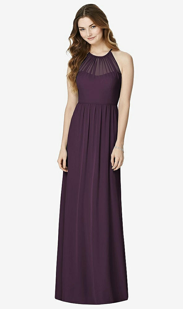 Front View - Aubergine Bella Bridesmaids Dress BB100