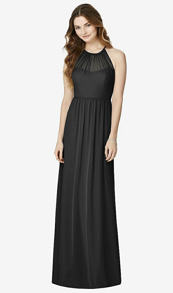 Front View - Black Bella Bridesmaids Dress BB100