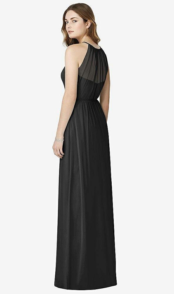 Back View - Black Bella Bridesmaids Dress BB100