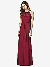 Front View Thumbnail - Burgundy Bella Bridesmaids Dress BB100