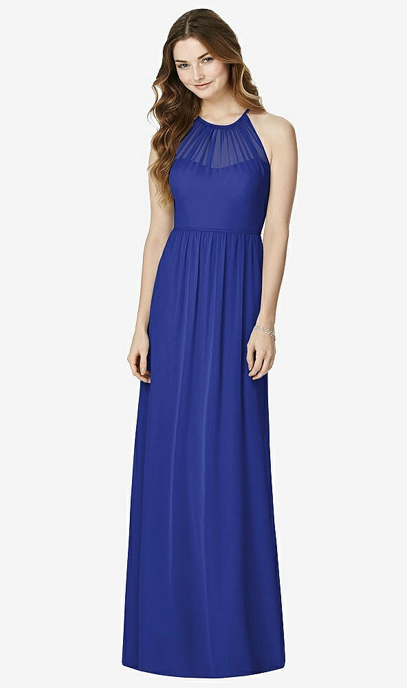 Front View - Cobalt Blue Bella Bridesmaids Dress BB100