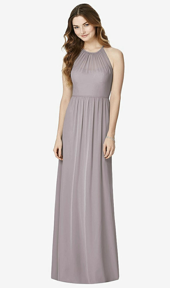 Front View - Cashmere Gray Bella Bridesmaids Dress BB100