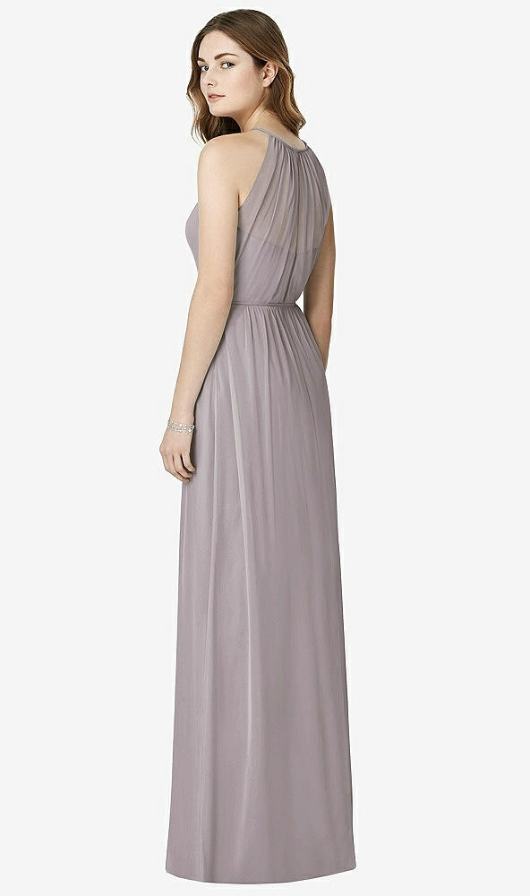 Back View - Cashmere Gray Bella Bridesmaids Dress BB100