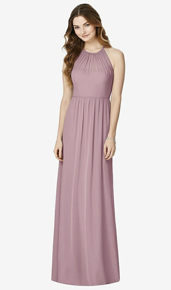 Front View - Dusty Rose Bella Bridesmaids Dress BB100