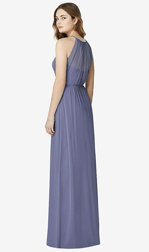 Back View - French Blue Bella Bridesmaids Dress BB100