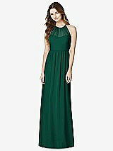 Front View Thumbnail - Hunter Green Bella Bridesmaids Dress BB100