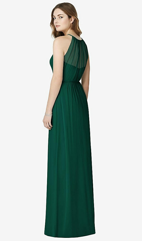 Back View - Hunter Green Bella Bridesmaids Dress BB100