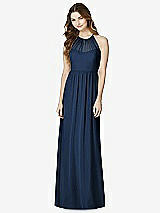 Front View Thumbnail - Midnight Navy Bella Bridesmaids Dress BB100