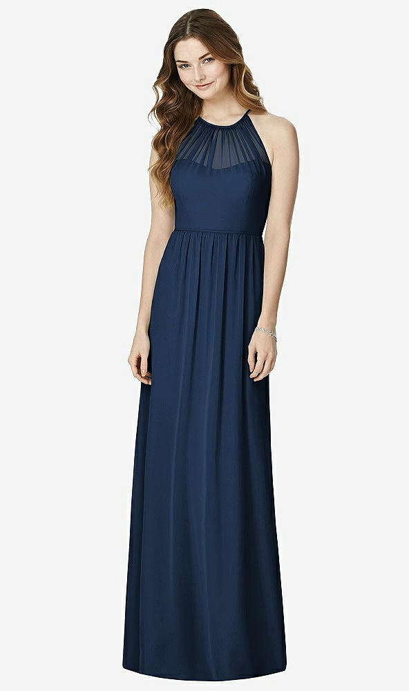 Front View - Midnight Navy Bella Bridesmaids Dress BB100