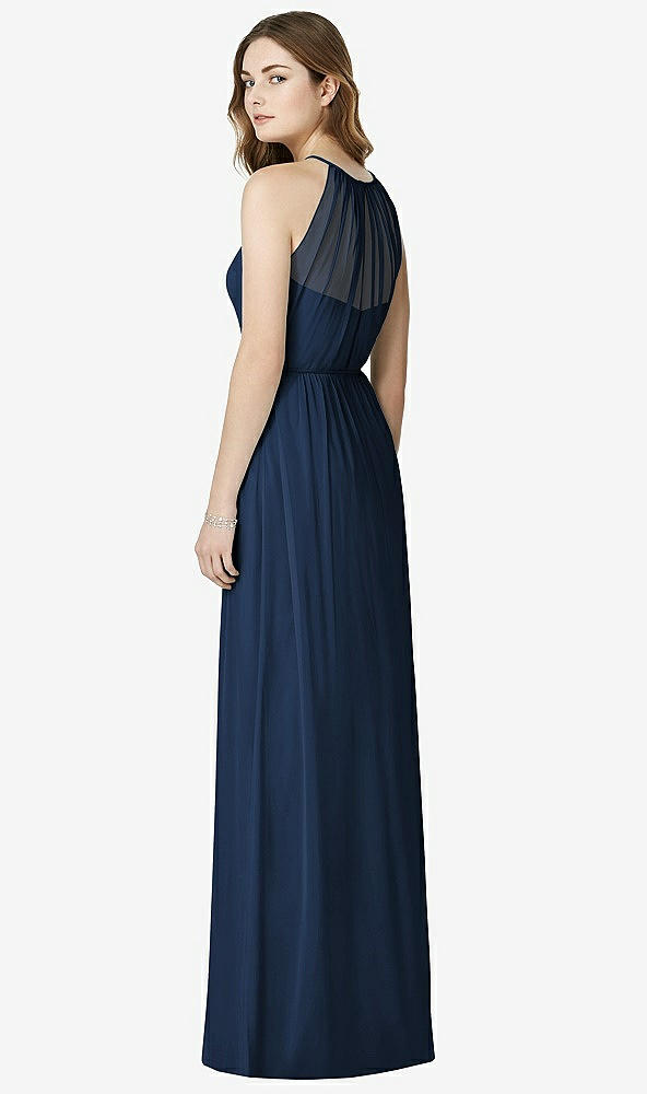 Back View - Midnight Navy Bella Bridesmaids Dress BB100