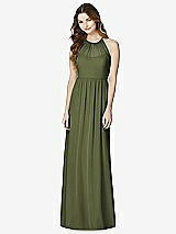 Front View Thumbnail - Olive Green Bella Bridesmaids Dress BB100