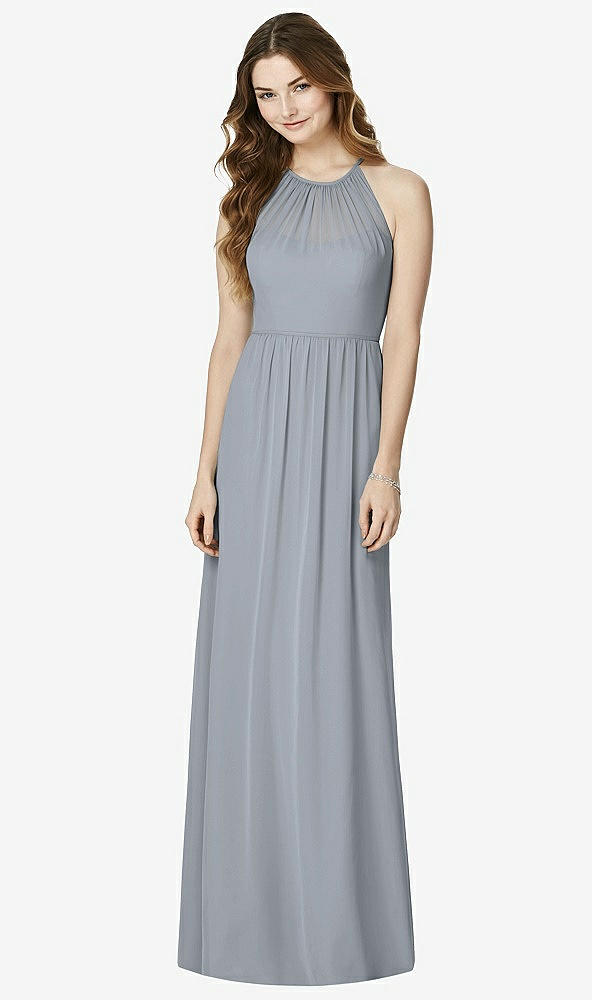 Front View - Platinum Bella Bridesmaids Dress BB100