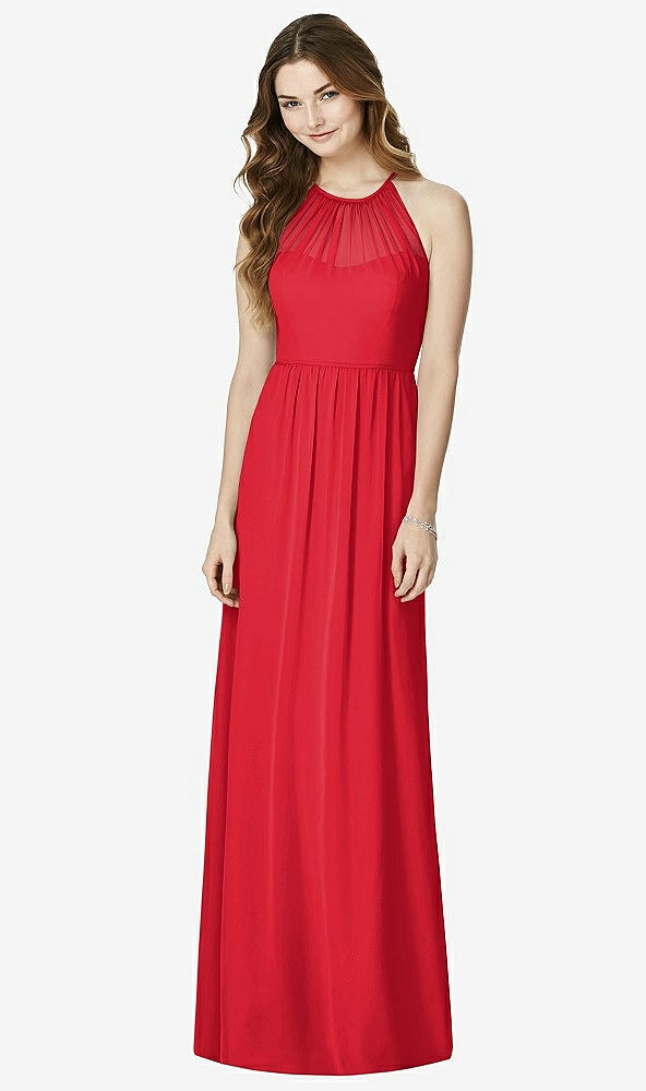 Front View - Parisian Red Bella Bridesmaids Dress BB100