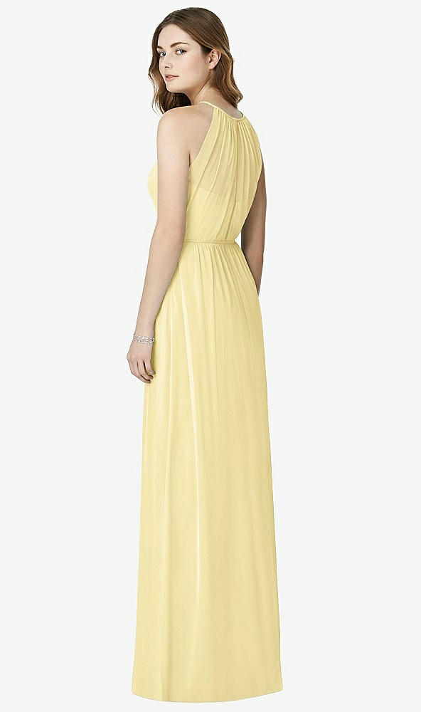 Back View - Pale Yellow Bella Bridesmaids Dress BB100