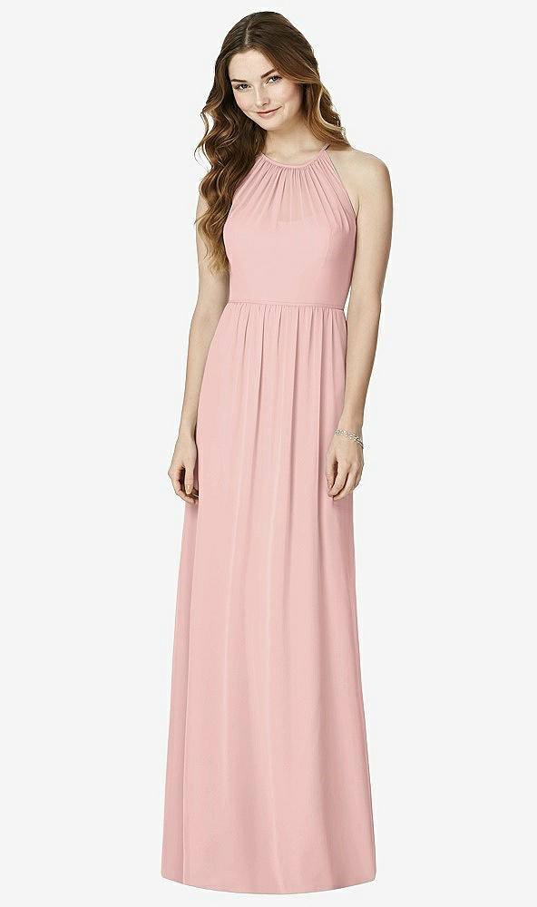 Front View - Rose - PANTONE Rose Quartz Bella Bridesmaids Dress BB100