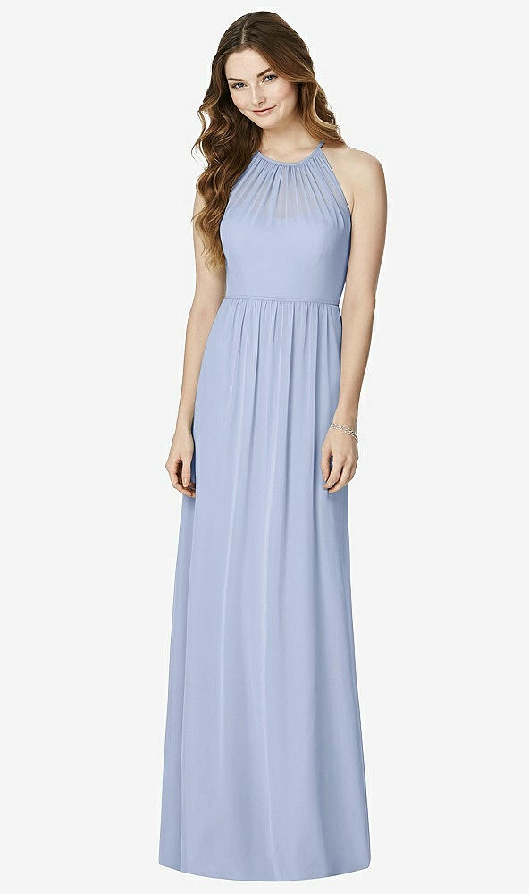 Front View - Sky Blue Bella Bridesmaids Dress BB100