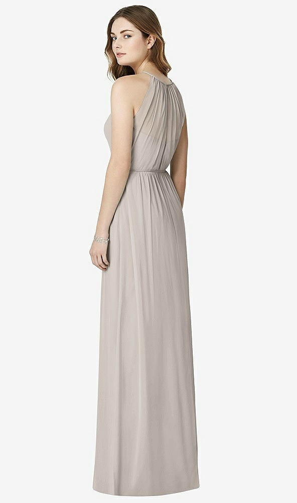 Back View - Taupe Bella Bridesmaids Dress BB100