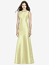 Rear View Thumbnail - Butter Yellow Bella Bridesmaids Dress BB106