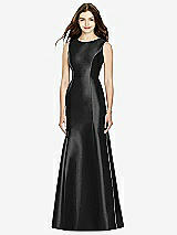 Rear View Thumbnail - Black Bella Bridesmaids Dress BB106