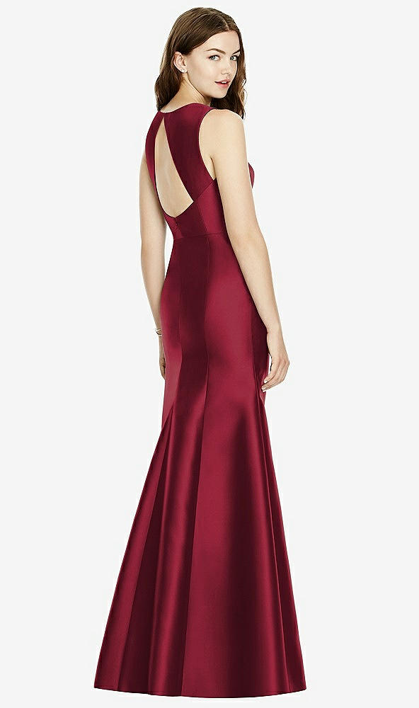 Front View - Burgundy Bella Bridesmaids Dress BB106