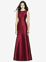 Rear View Thumbnail - Burgundy Bella Bridesmaids Dress BB106