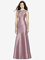 Rear View Thumbnail - Dusty Rose Bella Bridesmaids Dress BB106