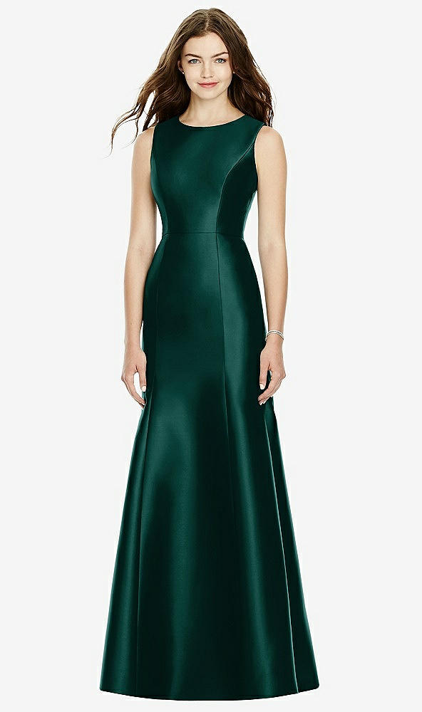 Back View - Evergreen Bella Bridesmaids Dress BB106