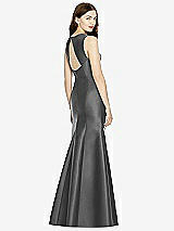 Front View Thumbnail - Gunmetal Bella Bridesmaids Dress BB106