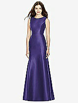 Rear View Thumbnail - Grape Bella Bridesmaids Dress BB106