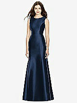 Rear View Thumbnail - Midnight Navy Bella Bridesmaids Dress BB106