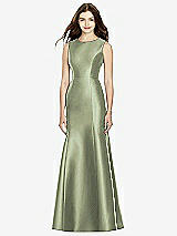 Rear View Thumbnail - Sage Bella Bridesmaids Dress BB106