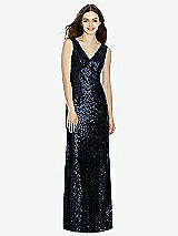 Front View Thumbnail - Midnight Navy Bella Bridesmaids Dress BB107