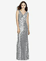 Front View Thumbnail - Silver Bella Bridesmaids Dress BB107