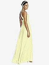 Rear View Thumbnail - Butter Yellow & Dark Nude Studio Design Bridesmaid Dress 4518