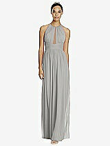 Front View Thumbnail - Chelsea Gray & Dark Nude Studio Design Bridesmaid Dress 4518