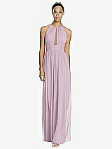 Front View Thumbnail - Suede Rose & Dark Nude Studio Design Bridesmaid Dress 4518