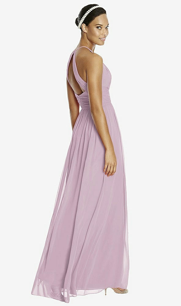 Back View - Suede Rose & Dark Nude Studio Design Bridesmaid Dress 4518